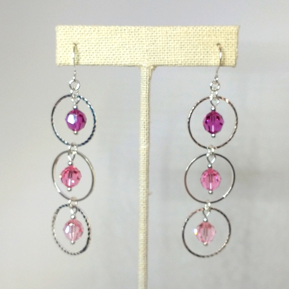 Ombre Swarovski earrings